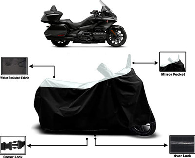 Amexride Two Wheeler Cover for Honda(Gold Wing, White)