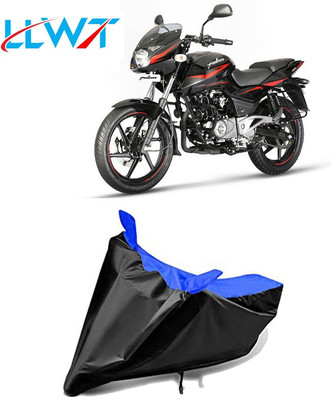KPIND Waterproof Two Wheeler Cover for Bajaj(Pulsar 180 DTS-i, Black, Blue)