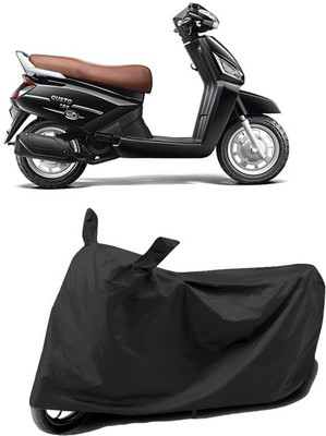 AASHTIK MART Two Wheeler Cover for Mahindra(Gusto, Black)