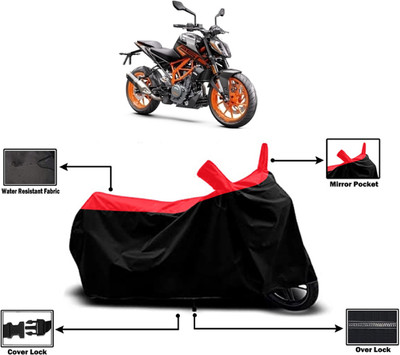 Amexride Two Wheeler Cover for KTM(250 Duke, Red)
