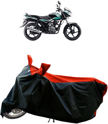 KEDIT Two Wheeler Cover for Bajaj(Discover 100 DTS-i, Red, Black)