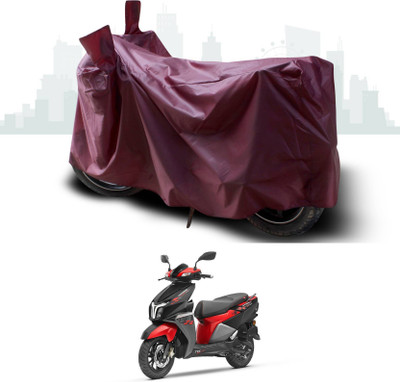 KEDIT Two Wheeler Cover for TVS(NTORQ, Maroon)