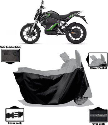 Amexride Two Wheeler Cover for Revolt(Motors E-Bike, Grey)