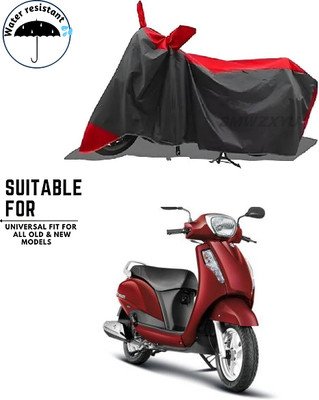 smwzxyu Waterproof Two Wheeler Cover for Suzuki(Access 125, Black)