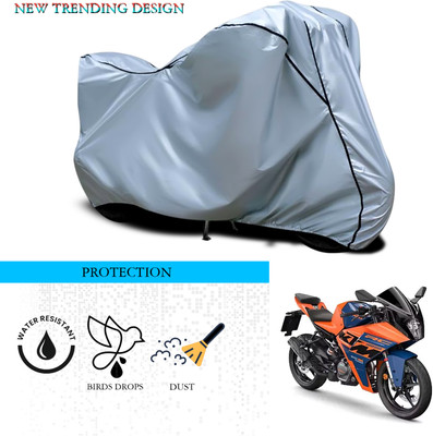 ANTHUB Waterproof Two Wheeler Cover for KTM(RC125, Silver)