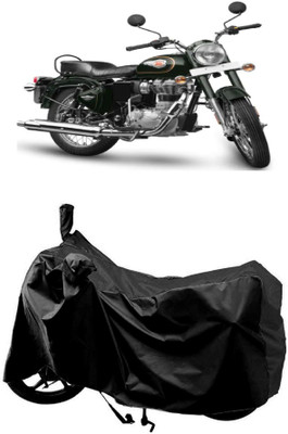 AutoKick Two Wheeler Cover for Royal Enfield(Standardv BS6, Black)