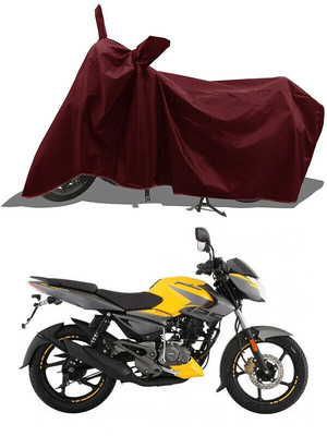 Matt Moon Two Wheeler Cover for Bajaj(Pulsar 125, Maroon)