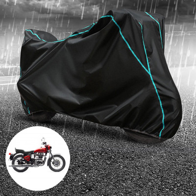 CODOKI Waterproof Two Wheeler Cover for Royal Enfield(Bullet Electra Twinspark, Black)