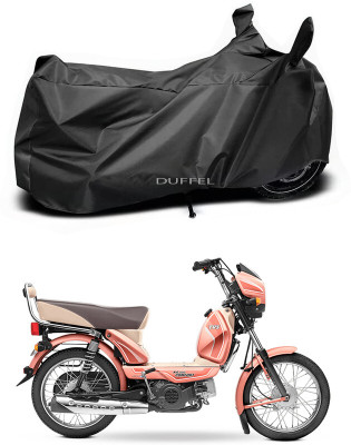 Duffel Two Wheeler Cover for TVS(XL 100 Comfort BS6, Black)