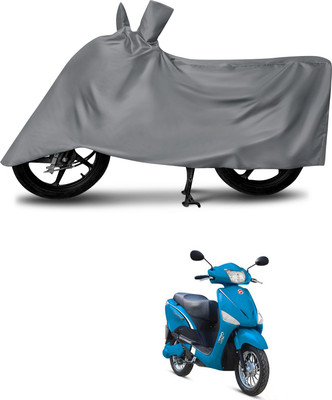 MMSSTAR Waterproof Two Wheeler Cover for Hero(Electric Optima, Grey)