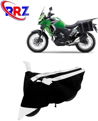 RRZ Waterproof Two Wheeler Cover for Kawasaki(Versys-X 300, Black, White)