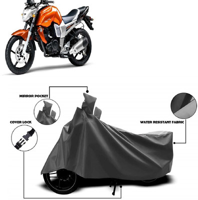 MMSSTAR Waterproof Two Wheeler Cover for Yamaha(FZ16, Grey)