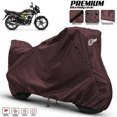 xodi Waterproof Two Wheeler Cover for Honda(Dream Yuga, Maroon, Black)