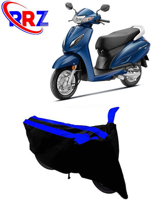 RRZ Waterproof Two Wheeler Cover for Honda(Activa 6G, Black, Blue)