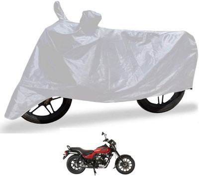 Auto Hub Waterproof Two Wheeler Cover for Bajaj(Avenger Street 160, Silver)