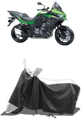 SUGASHRI Waterproof Two Wheeler Cover for Kawasaki(Versys 1000, White, Black)