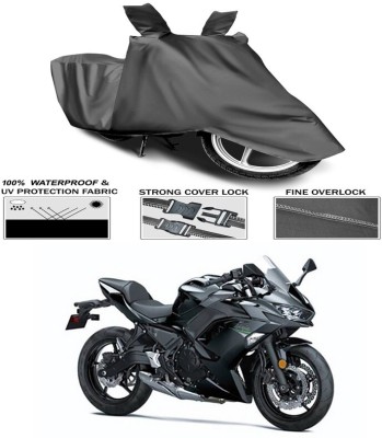 Ascension Two Wheeler Cover for Kawasaki(Ninja 650 BS6, Grey)