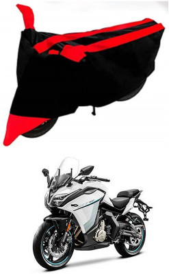 AutoGalaxy Waterproof Two Wheeler Cover for CFMoto(400GT, Red, Black)