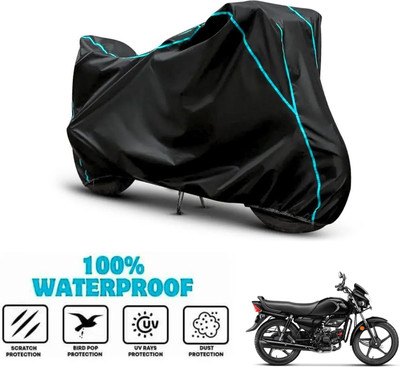 ANTHUB Waterproof Two Wheeler Cover for Hero(HF, Black)