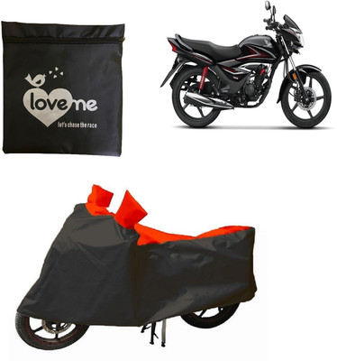 Love Me Waterproof Two Wheeler Cover for Honda(CB Shine, Red, Black)