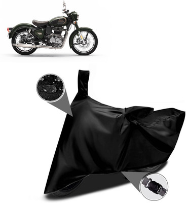 CODOKI Waterproof Two Wheeler Cover for Royal Enfield(Standard 350, Black)