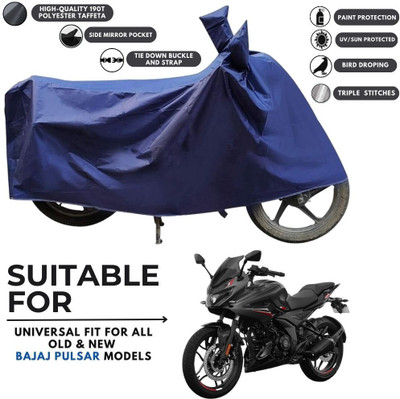 ZAQE Two Wheeler Cover for Bajaj(Pulsar 250 BS6, Blue)
