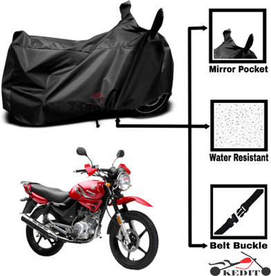 KEDIT Two Wheeler Cover for Yamaha(YBR 110, Black)