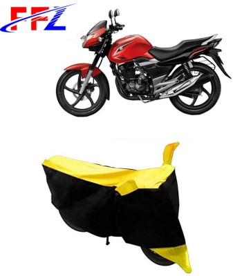 FFZ Waterproof Two Wheeler Cover for Suzuki(GS 150R, Black, Yellow)