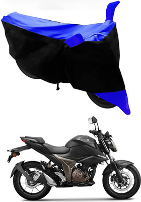 Furious3D Two Wheeler Cover for Suzuki(Gixxer 250, Blue, Black)