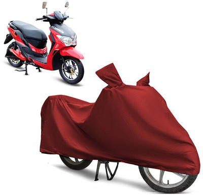 EGAL Waterproof Two Wheeler Cover for Hero(Electric Dash, Maroon)