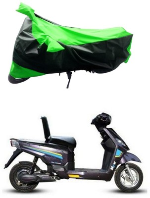 MMSSTAR Waterproof Two Wheeler Cover for Hero(Electric NYX, Green, Black)