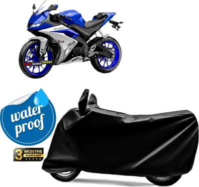 ZIMBER Waterproof Two Wheeler Cover for Yamaha(YZF R15 V3.0, Black)