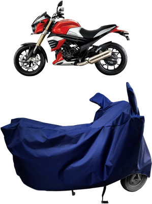 Amexride Two Wheeler Cover for Mahindra(MOJO XT 300, Blue)