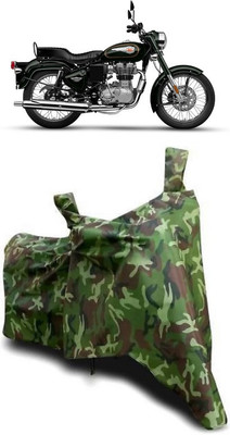 ATBROTHERS Waterproof Two Wheeler Cover for Royal Enfield(Standardv, Multicolor, Green)