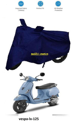 AutoRash Waterproof Two Wheeler Cover for Vespa(Vespa LX 125, Blue)