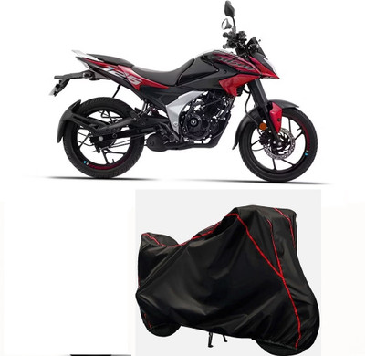 Autohug Waterproof Two Wheeler Cover for Bajaj(Pulsar 125 Neon, Black, Red)