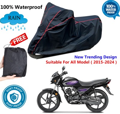 AutoGalaxy Waterproof Two Wheeler Cover for Honda(Dream Neo, Black, Red)