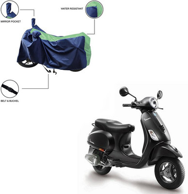 Furnish Flow Two Wheeler Cover for Vespa(Green)