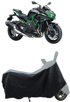 Coxtor Waterproof Two Wheeler Cover for Kawasaki(ZH2, Grey)