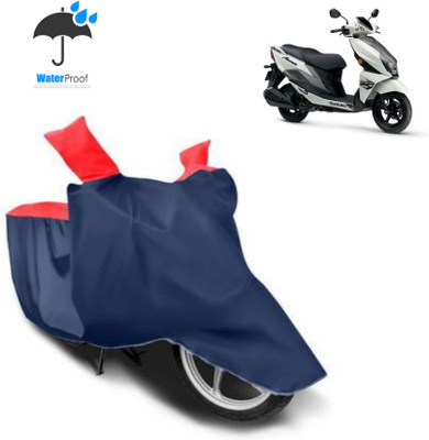 AIKOZIYA Waterproof Two Wheeler Cover for Suzuki(Access, Red, Blue)