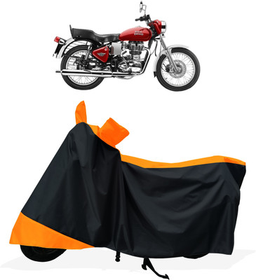 Tricway Two Wheeler Cover for Royal Enfield(Electra 4S, Orange)