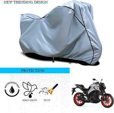 ANTHUB Waterproof Two Wheeler Cover for Yamaha(MT-03, Silver)