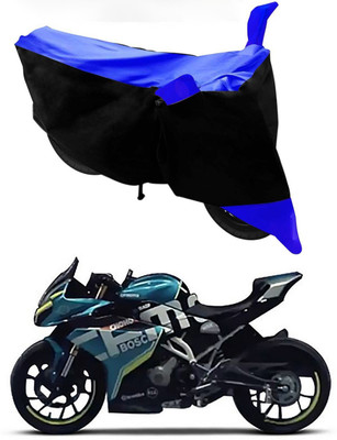 MMSSTAR Waterproof Two Wheeler Cover for CFMoto(250SR, Blue, Black)