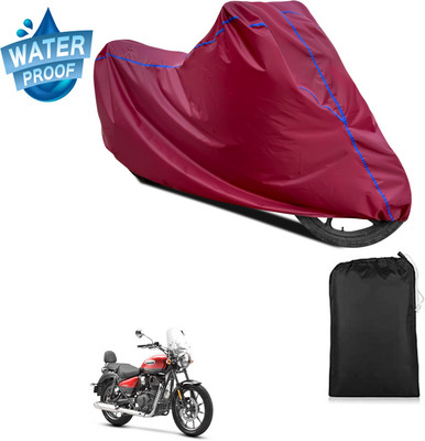 PAGORA Waterproof Two Wheeler Cover for Royal Enfield(Meteor 350, Maroon)