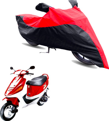 Motodreka Two Wheeler Cover for Kinetic(Zing, Red, Black)
