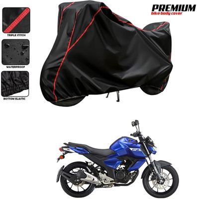 PAGORA Waterproof Two Wheeler Cover for Yamaha(FZ S V3.0 FI, Black)