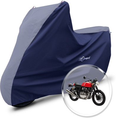 Neodrift Two Wheeler Cover for Royal Enfield(Continental GT, Grey, Blue)