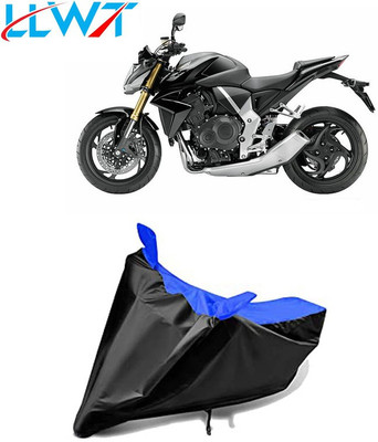 KPIND Waterproof Two Wheeler Cover for Honda(CB1000R Plus, Black, Blue)