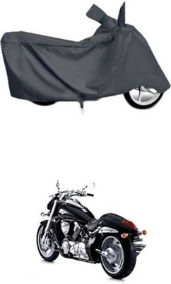 RAAMKM Two Wheeler Cover for Hero, Honda, Bajaj, Ather, TVS, Yamaha(Versys X 300 BS6, Grey)