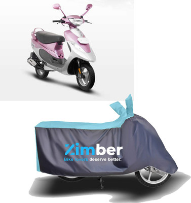 APNEK Two Wheeler Cover for TVS(Scooty Pep+, Blue, Grey)